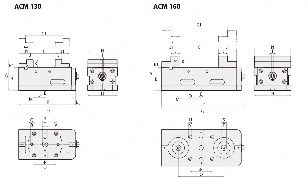 Схема тисков ACM-130