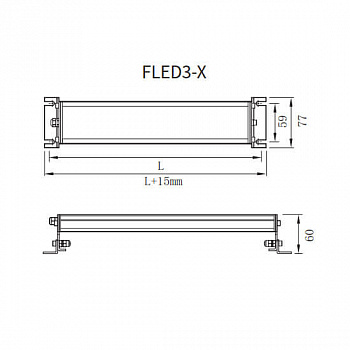 Светодиодный станочный светильник FLED3-112
