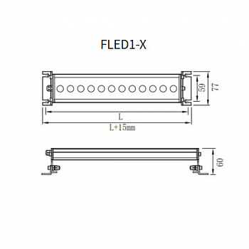 Светодиодный станочный светильник FLED1-112