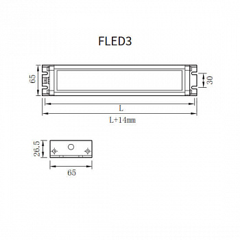 Светодиодный станочный светильник FLED3-125