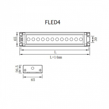 Светодиодный станочный светильник FLED4-112